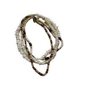 Y2K 2000’s Millennium Shell Souvenir Tropical Vacation Necklaces Set of 4